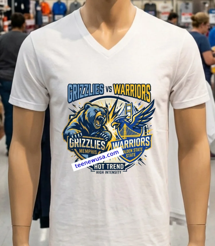 Memphis Grizzlies Vs Golden State Warriors Nba Summer League Sport T Shirt - white-t-shirt Memphis Grizzlies Vs Golden State Warriors Nba Summer League Sport T Shirt White T Shirt 3