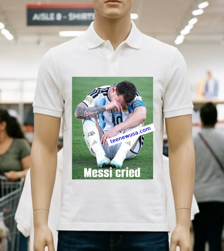 Messi Cried Meme Funny T Shirt White T Shirt 2