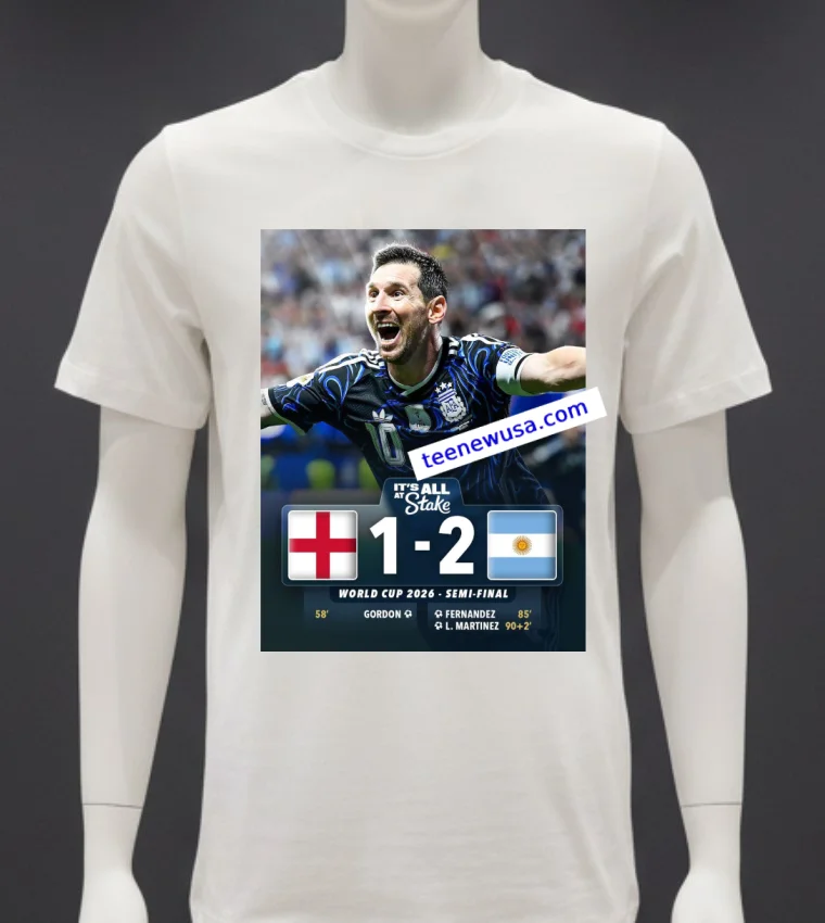 Messi Shines As Argentina Fight Back To Beat England 2 1t Shirt White T Shirt 3