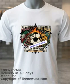 Mexico Vs Australia Sport T Shirt White T Shirt 3