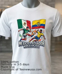 Mexico Vs Ecuador World Cup 2026 In Mexico City Azcata Stadium T Shirt White T Shirt 3
