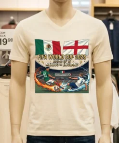 Mexico Vs England In The Round Of 16 Of The 2026 World Cup T Shirt