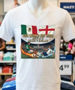 Mexico Vs England In The Round Of 16 Of The 2026 World Cup T Shirt