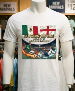 Mexico Vs England In The Round Of 16 Of The 2026 World Cup T Shirt