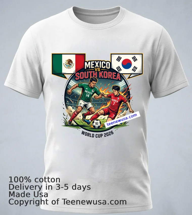 Mexico Vs South Korea World Cup 2026 T Shirt White T Shirt 1