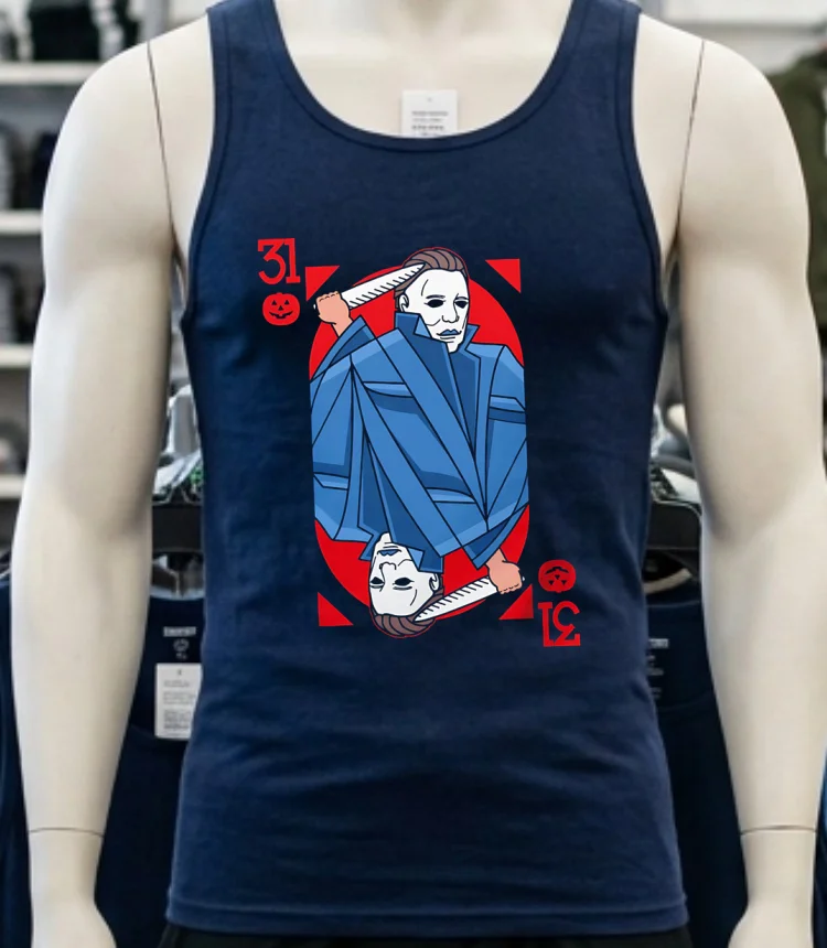 Michael 31 Horror Halloween Shirt - navy-shirt Michael 31 Horror Halloween Shirt Navy Shirt 3
