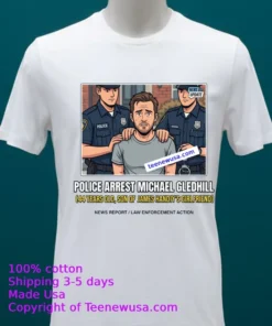 Michael Gledhill 44 Was Arrested By Police T Shirt