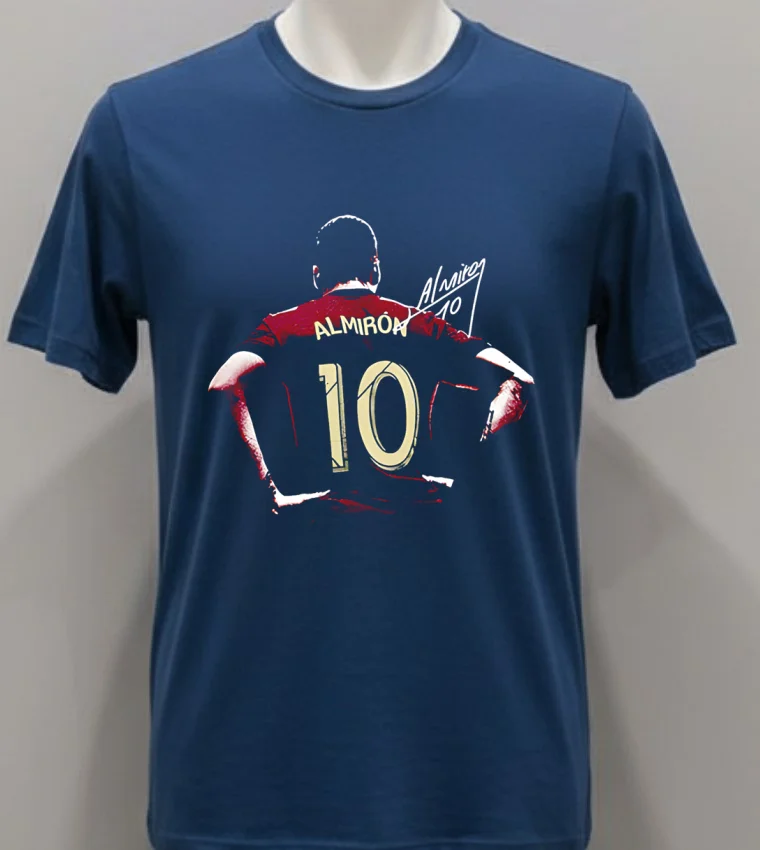 Miguel Almiron Atlanta United Bitmap Number 10 Shirt - navy-shirt Miguel Almiron Atlanta United Bitmap Number 10 Shirt Navy Shirt 1