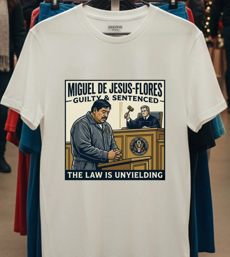 Miguel De Jesus Flores, 45, Sentenced To 92 Years In Prison T Shirt - white-t-shirt Miguel De Jesus Flores 45 Sentenced To 92 Years In Prison T Shirt White T Shirt