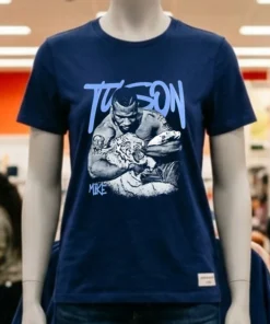 Mike Tyson Boxing Fight Night Graphic Design Retro Shirt