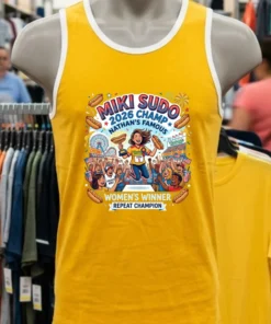 Miki Sudo Repeats As Women's Hot Dog Eating Champ In Nathan's Famous Contest 2026 T Shirt