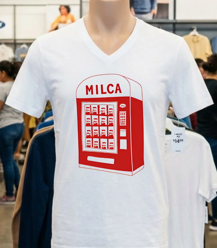 Milca Vintage Vending Machine Shirt - white-t-shirt Milca Vintage Vending Machine Shirt White T Shirt 9