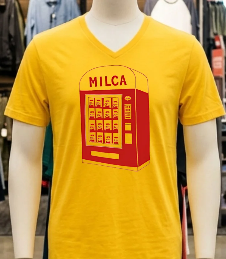 Milca Vintage Vending Machine Shirt - yellow-t-shirt Milca Vintage Vending Machine Shirt Yellow T Shirt 3