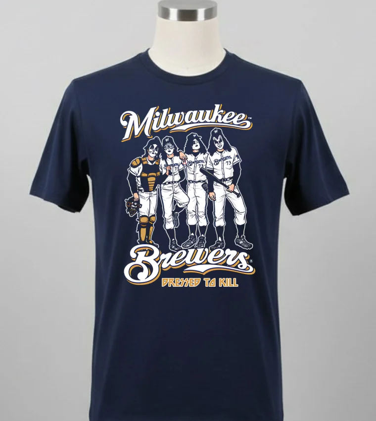 Milwaukee Brewers Dressed To Kill Shirt Balck Shirt