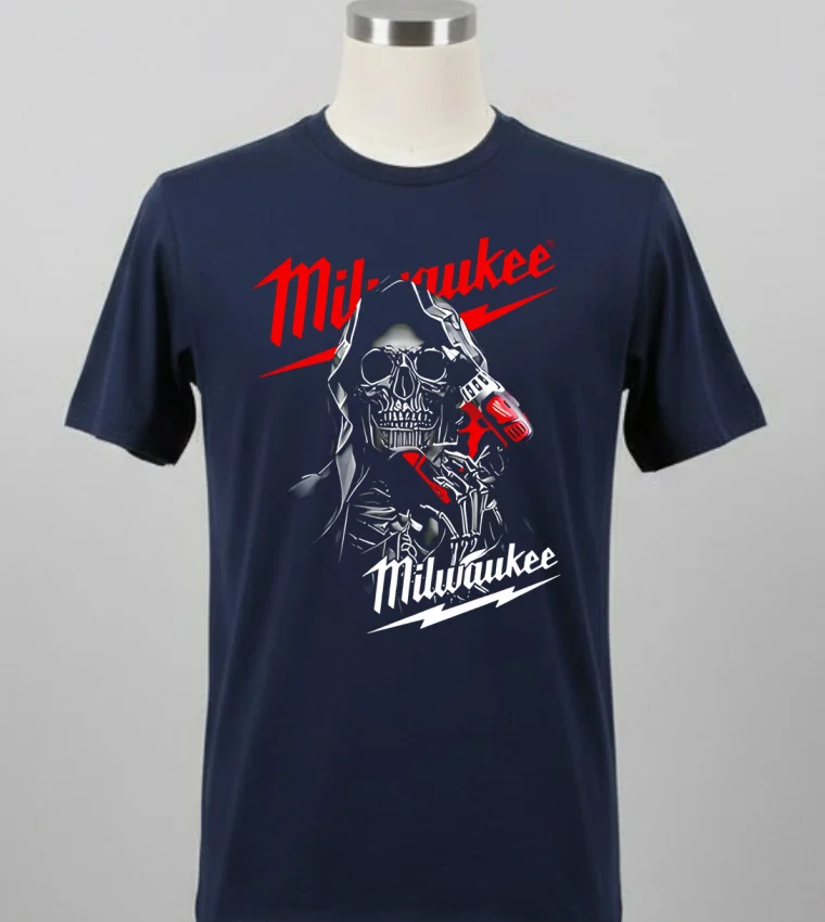 Milwaukee Tool Death Skull Shirt Balck Shirt