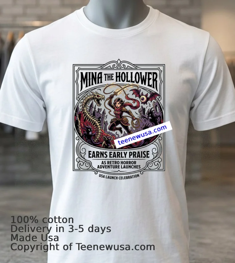 Mina The Hollower Game T Shirt White T Shirt 3