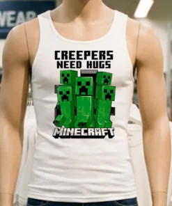 Minecraft Creepers Need Hugs March Shirt