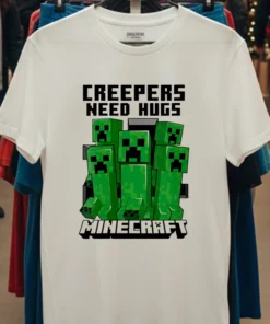 Minecraft Creepers Need Hugs March Shirt