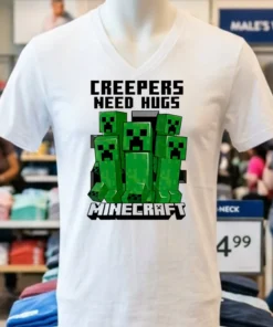 Minecraft Creepers Need Hugs March Shirt