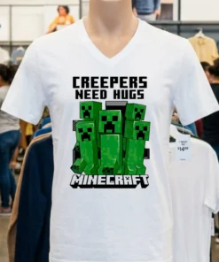 Minecraft Creepers Need Hugs March Shirt