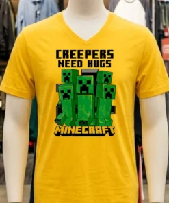 Minecraft Creepers Need Hugs March Shirt