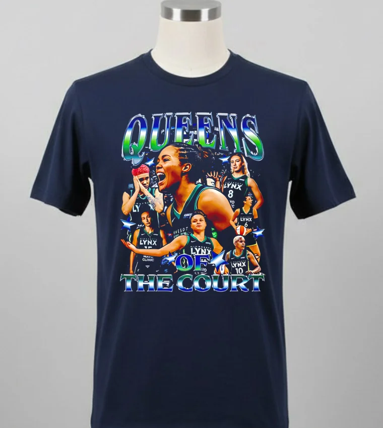 Minnesota Lynx Queens Of The Wnba Fans Shirt - balck-shirt Minnesota Lynx Queens Of The Wnba Fans Shirt Balck Shirt