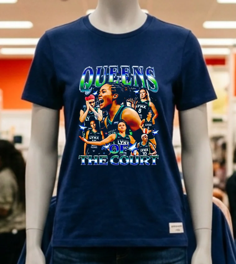 Minnesota Lynx Queens Of The Wnba Fans Shirt - navy-shirt Minnesota Lynx Queens Of The Wnba Fans Shirt Navy Shirt 2