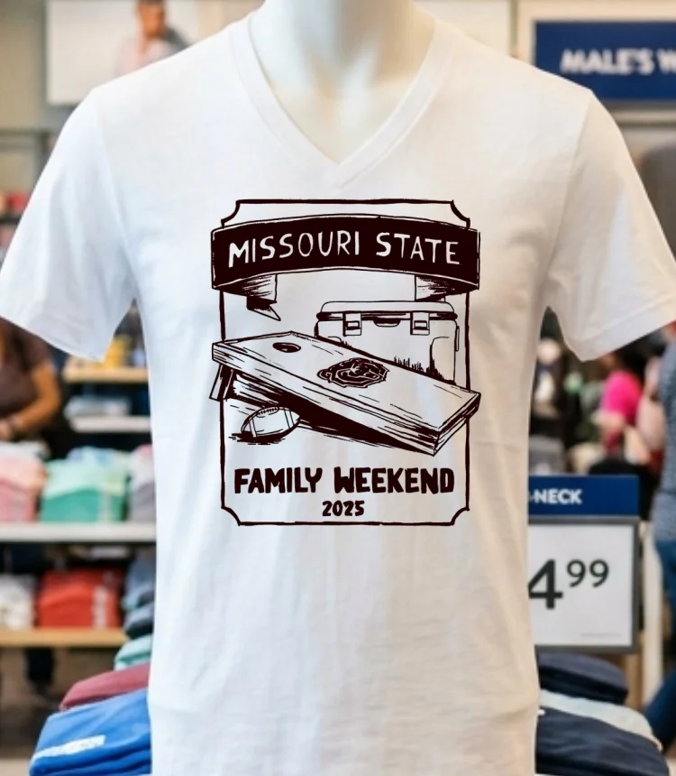 Missouri State Family Weekend 2025 Shirt - white-t-shirt Missouri State Family Weekend 2025 Shirt White T Shirt 3