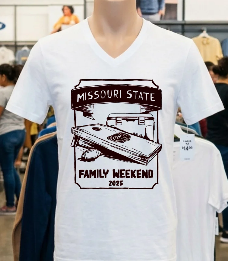 Missouri State Family Weekend 2025 Shirt - white-t-shirt Missouri State Family Weekend 2025 Shirt White T Shirt 4