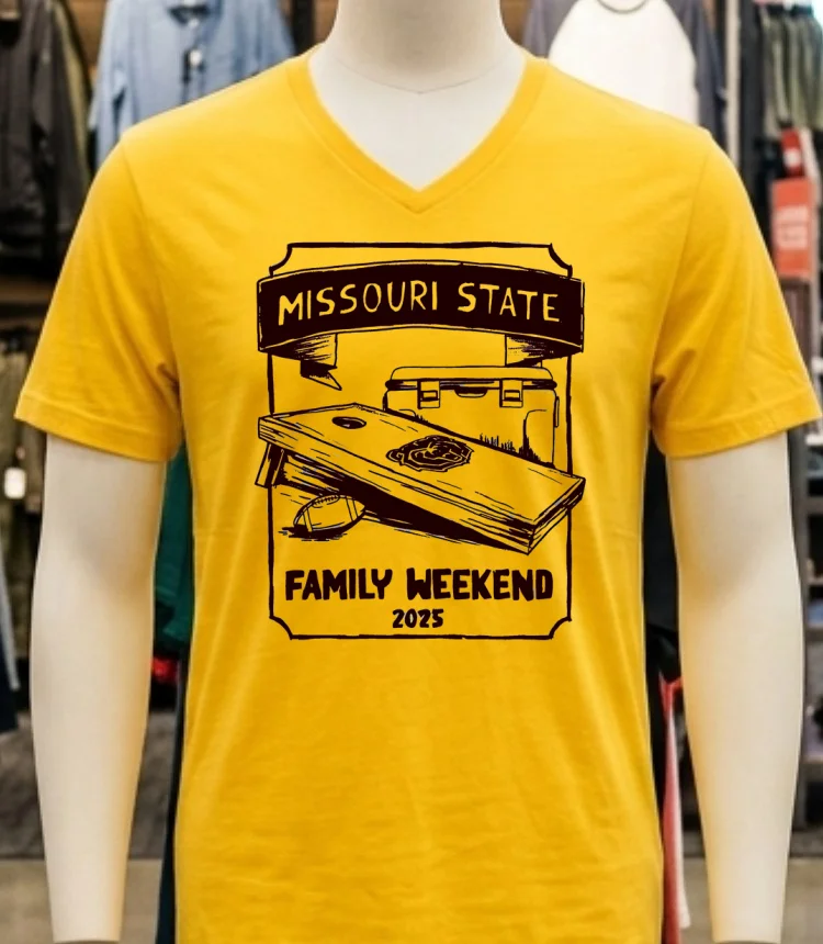 Missouri State Family Weekend 2025 Shirt - yellow-t-shirt Missouri State Family Weekend 2025 Shirt Yellow T Shirt 1