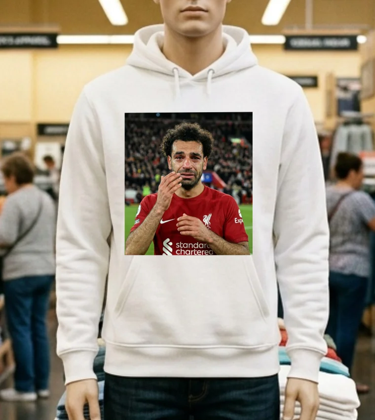 Mohamed Salah Crying Meme T Shirt - white-t-shirt Mohamed Salah Crying Meme T Shirt White T Shirt 1