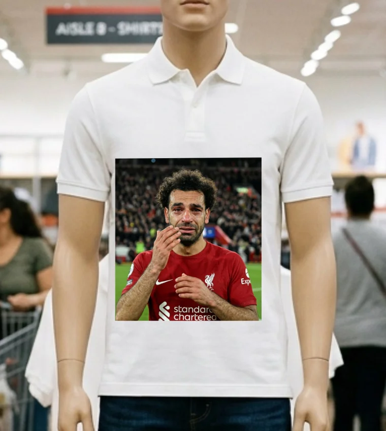 Mohamed Salah Crying Meme T Shirt White T Shirt 2