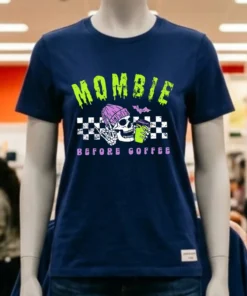 Mombie Before Coffee Spooky Mama Halloween Shirt