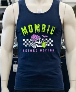 Mombie Before Coffee Spooky Mama Halloween Shirt