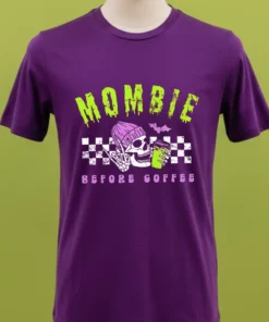 Mombie Before Coffee Spooky Mama Halloween Shirt