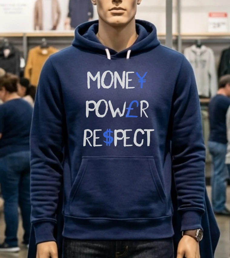 Money Power Respect Simple Shirt - navy-shirt Money Power Respect Simple Shirt Navy Shirt
