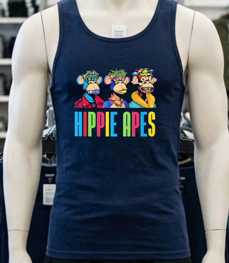 Monkeys Hippie Apes Pride Shirt Navy Shirt 3