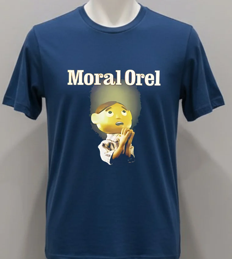 Moral Orel Adult Swim Cartoon Graphic Shirt Navy Shirt 1