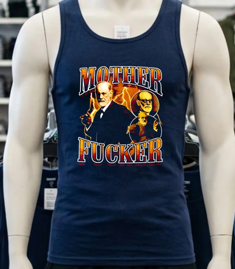 Mother Fucker Sigmund Freud Shirt - navy-shirt Mother Fucker Sigmund Freud Shirt Navy Shirt 3