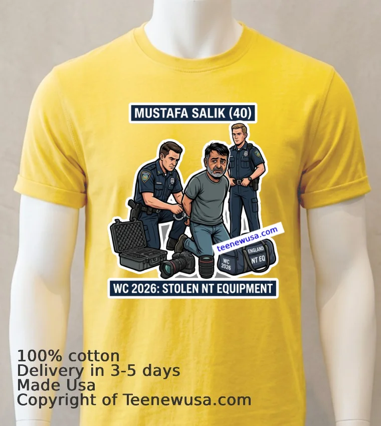 Mustafa Salik 40 Years Old Was Arrested By Police For Stealing Equipment Belonging To The England National Team At The 2026 World Cup T Shirt Yellow T Shirt