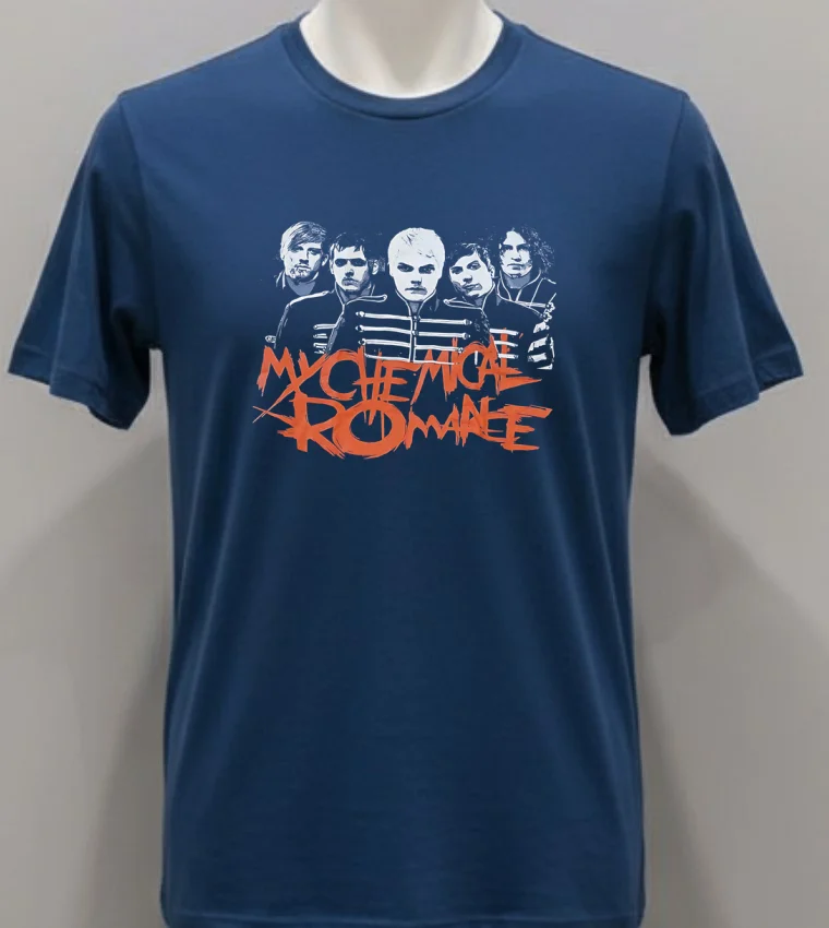 My Chemical Romance Members Classic Shirt Navy Shirt 1