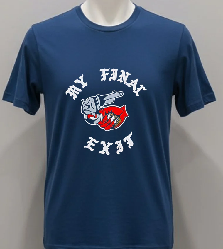 My Final Exit Shirt Navy Shirt 1