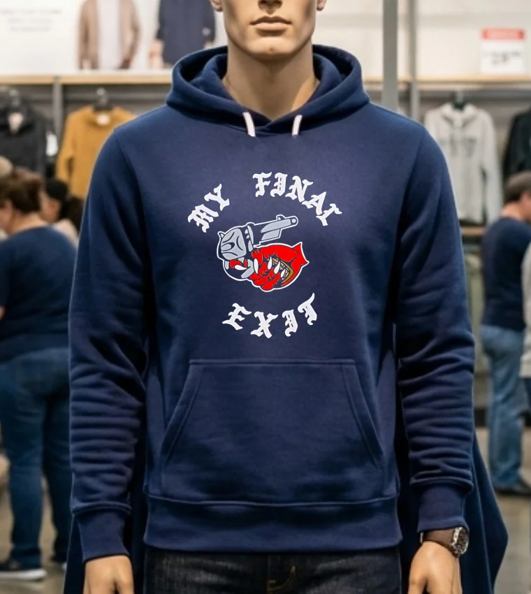 My Final Exit Shirt - navy-shirt My Final Exit Shirt Navy Shirt