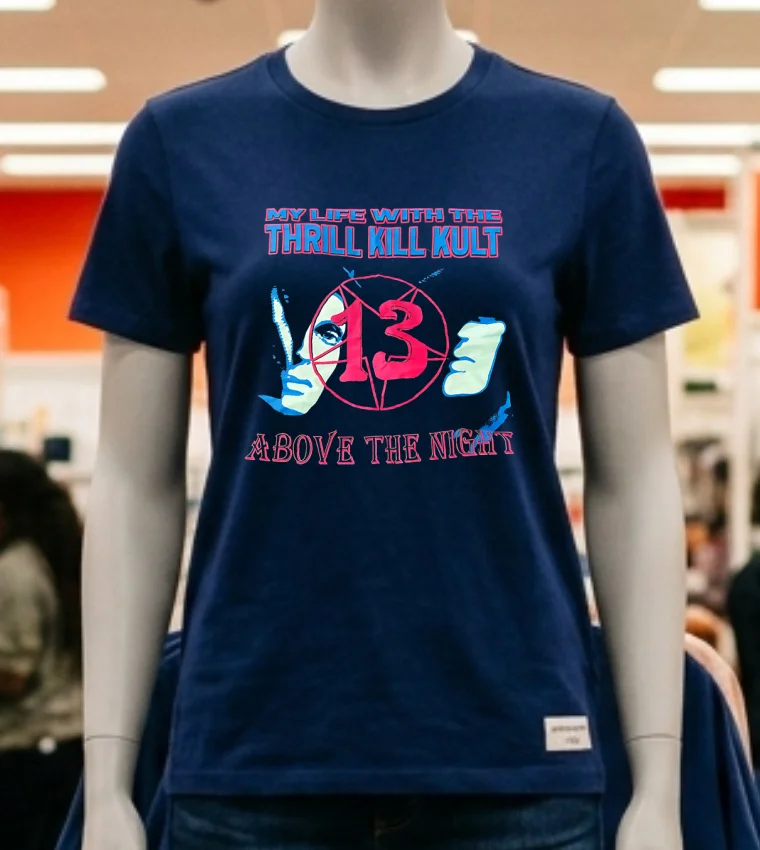 My Life With The Thrill Kill Kult 13 Above The Night Shirt Navy Shirt 2