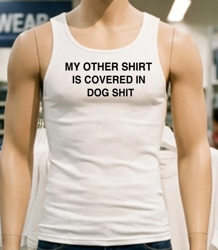 My Other Shirt Is Covered In Dog Shit Shirt - white-t-shirt My Other Shirt Is Covered In Dog Shit Shirt White T Shirt 1