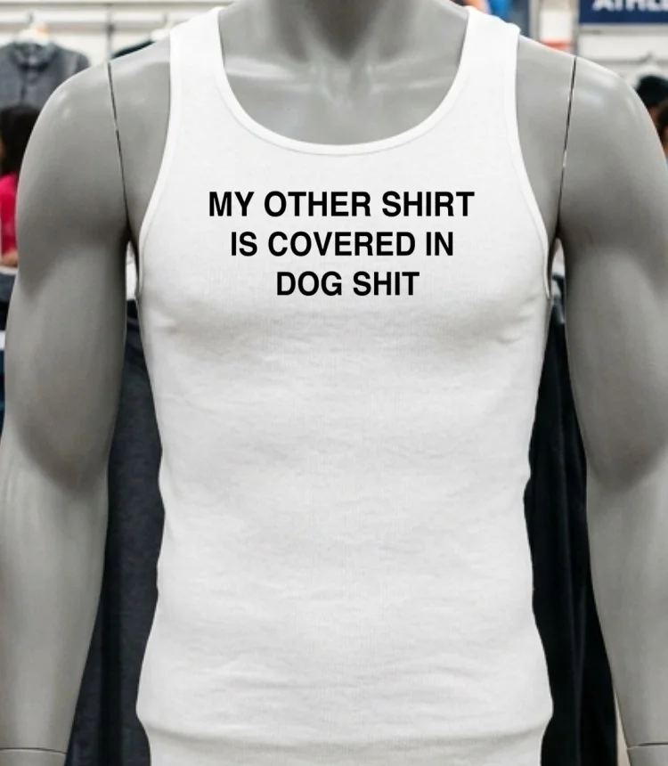 My Other Shirt Is Covered In Dog Shit Shirt - white-t-shirt My Other Shirt Is Covered In Dog Shit Shirt White T Shirt 2