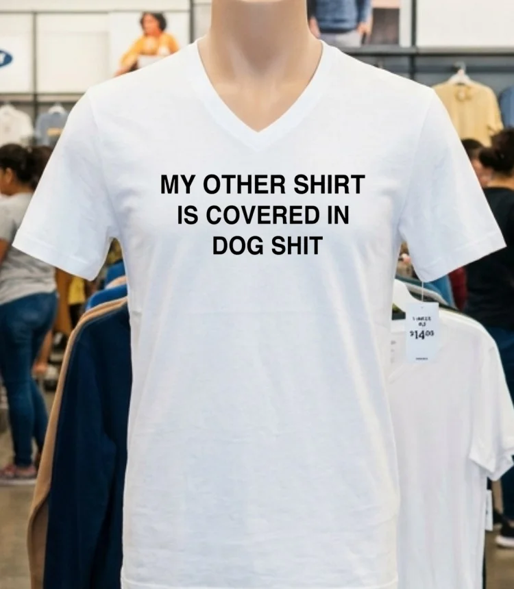 My Other Shirt Is Covered In Dog Shit Shirt - white-t-shirt My Other Shirt Is Covered In Dog Shit Shirt White T Shirt 4
