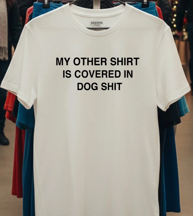 My Other Shirt Is Covered In Dog Shit Shirt - white-t-shirt My Other Shirt Is Covered In Dog Shit Shirt White T Shirt