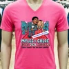 Myles Garrett Kisses Chloe Kim As They Walk 2026 Espys Red Carpet T Shirt Pink T Shirt