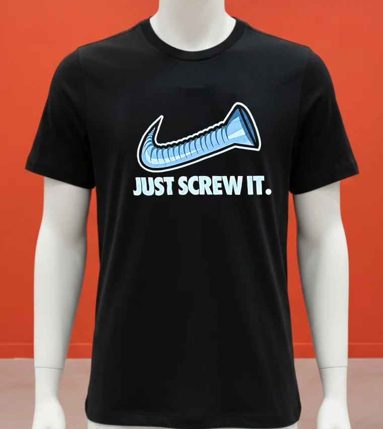 Nail Just Crew It Shirt - balck-shirt Nail Just Crew It Shirt Balck Shirt